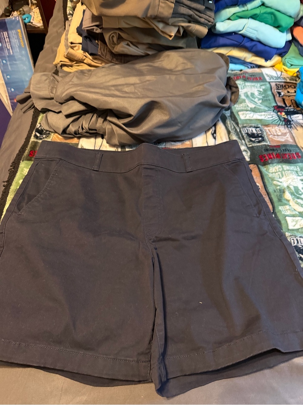 Gloria Vanderbilt Black Casual Bermuda Shorts